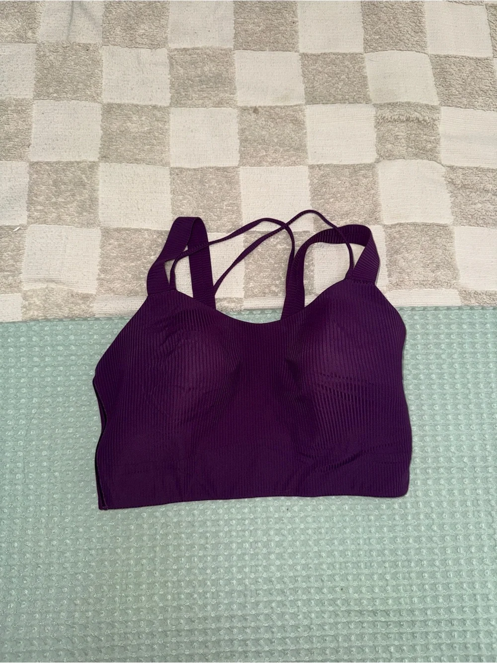 NWOT Lululemon Like a Cloud Ribbed Longline Bra D/DD